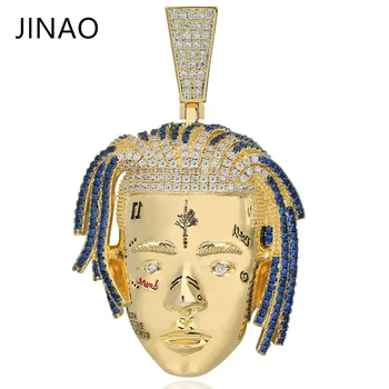 

Fashion Cubic Zircon Iced Out Chain Gold XXXTentacion Pendant Necklace Hip Hop Jewelry Statement Necklaces For Man Women Gifts