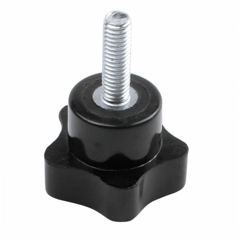 

6pcs M6 x 20mm Screw thread male plastic star head fastening Knob Grip