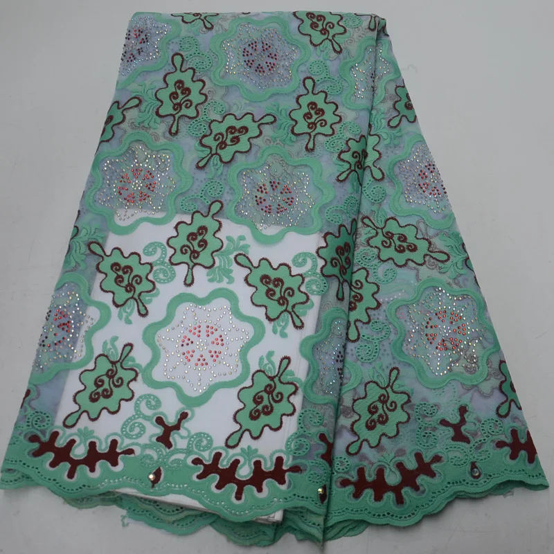 

(5yards/pc) mint green African tulle lace 2019 newest French net lace fabric with stones and embroidery for party dress FLP104