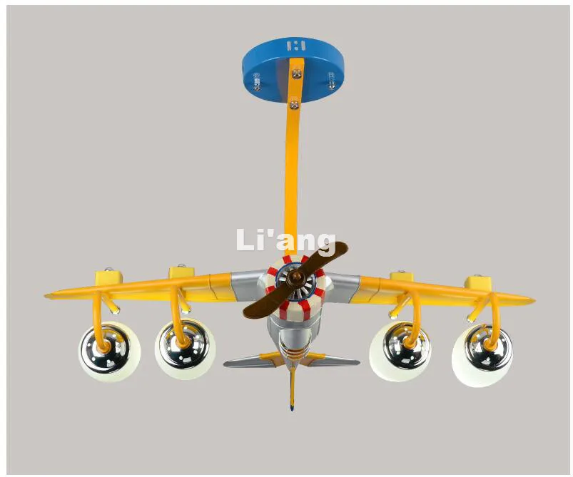 Домашние декоративные потолочные светильники самолетиками для глаз-защитный светодиодный E27 переменного тока потолочный светильник Дистанционное Управление современные дети потолочный свет