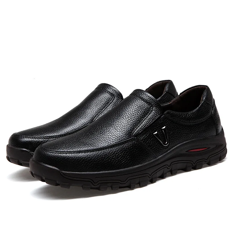 

2019 Autumn Genuine Leather Man Set Foot Casual Shoes Male Will Leather Shoes Cowhide