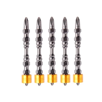 

5pcs 65mm Magnetic Screwdriver Bit Phillips Screwdriver PH2 Double Head 1/4" Shank For Plasterboard Drywall Screw Driver Bit Set