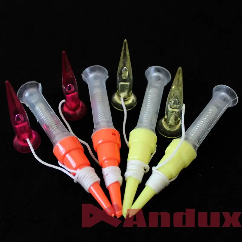 4pack/set Golf Elastic link tees 3 1/4" Plastic Tee with Anchor Random Color T-TH |
