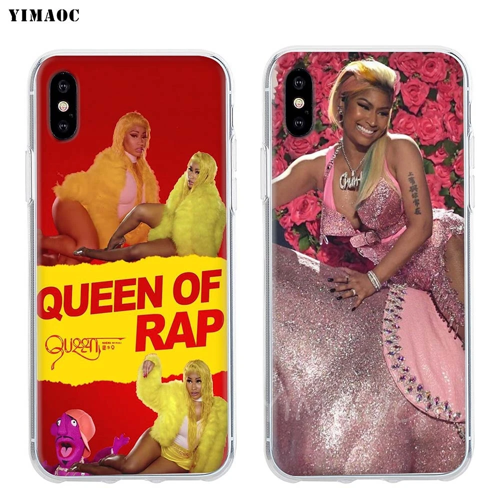 YIMAOC Nicki Minaj mi reina suave TPU funda de silicona para iPhone 7 6 6 S Plus 5 5S SE X XS X Max XR Coque de casos