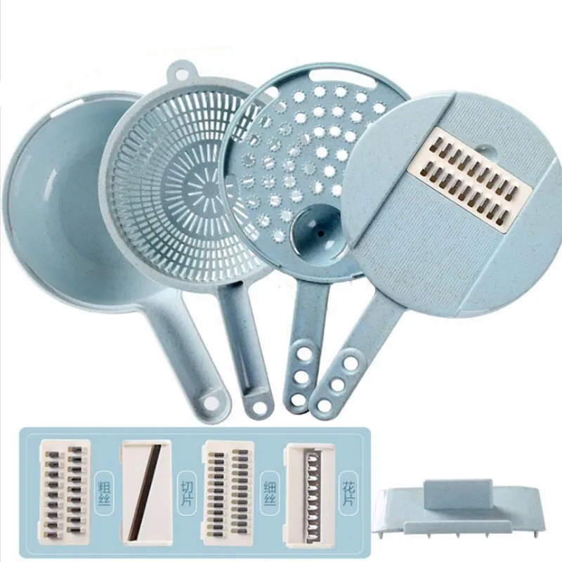 

3 in 1 Vegetable Fruit Slicers&Cutter With Egg divider Colander Carrot Potato Onion Grater Multifunction Slicer