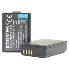 Lanfulang(2 штуки в упаковке) LP-E10 LP E10 Батарея комплект для цифровой однообъективной зеркальной камеры Canon EOS Rebel T3 T5 T6 поцелуй X50 X70, EOS 1100D, EOS 1200D, EOS 1300D Камера