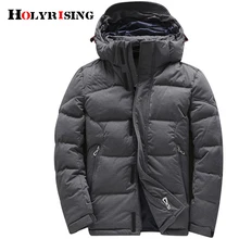 Holyrising, мужские пуховики, теплое легкое пальто, Para Hombre, серый цвет, с капюшоном, Masculina, зимняя куртка, толстая Мужская одежда, пуховики