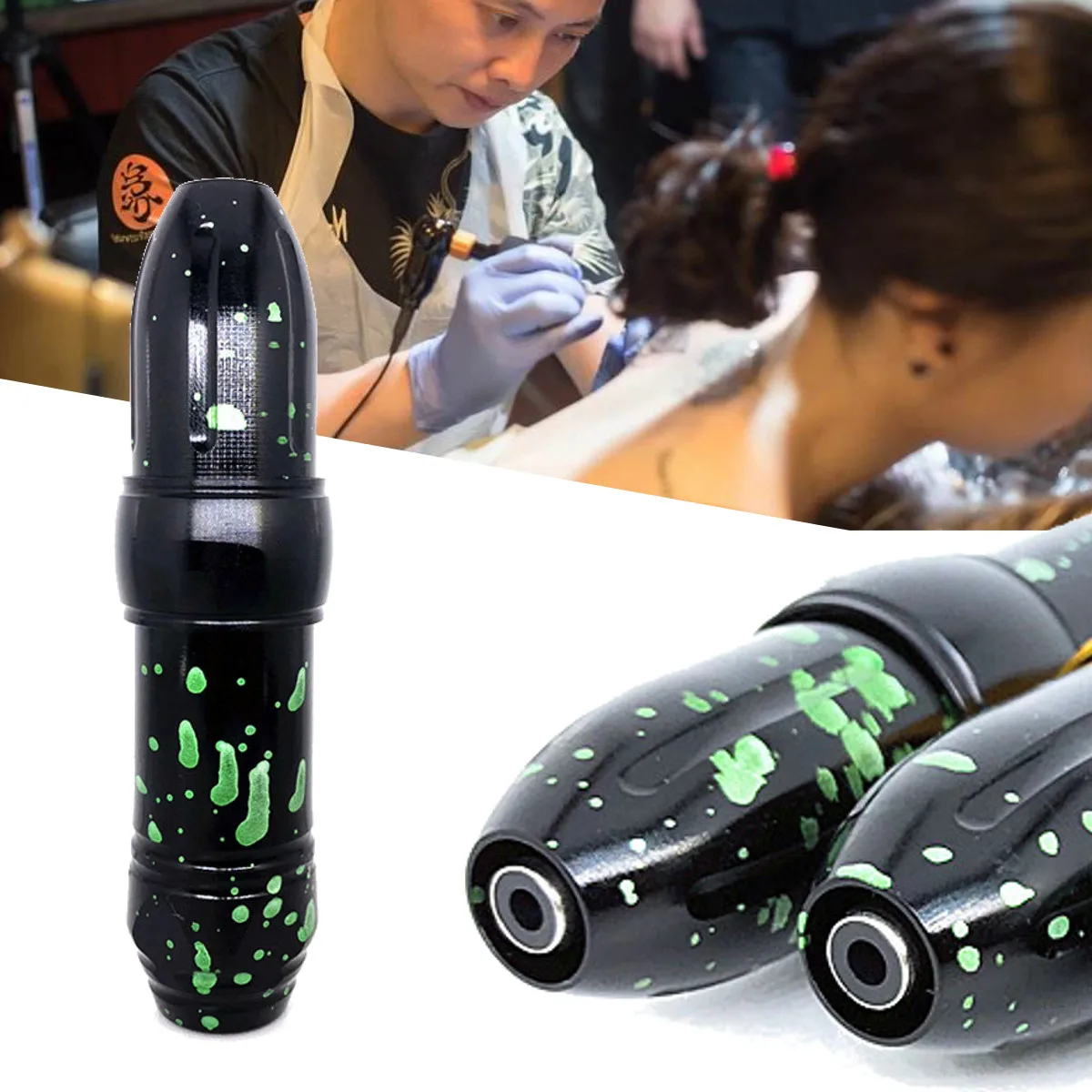 

Permanent Nonslip Aluminum Rotary Tattoo Guns Cartridge Tattoo Equipment Rotary Pen Sustained Stability Body Art Portray Product