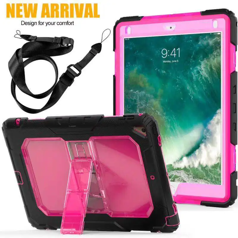 

Portable Built-in Kickstand iPad Stand Case for apple ipad 9.7 2017 Student Sleeve Cover For iPad 9.7"2018 Tablet A1893 A1954