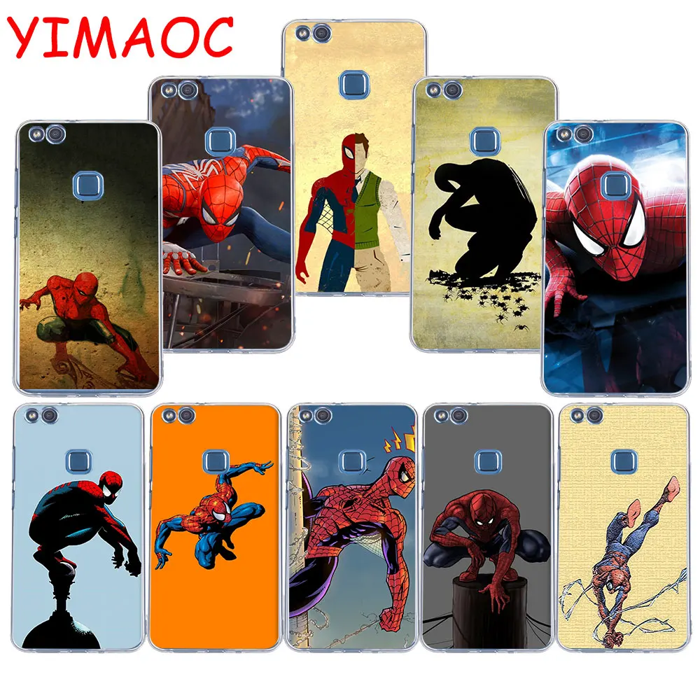 

YIMAOC 272z super Spider Soft TPU Case for Huawei P20 Pro P10 P9 P8 Lite P Smart Mate 10 lite 20 pro