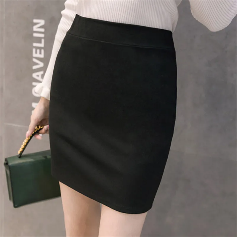

OL Skirts Womens Elegant Women Bodycon Skirt Women High Waist Mini Skirt Plus Size Woman Black Skirts 4XL Faldas Mujer Moda 2019