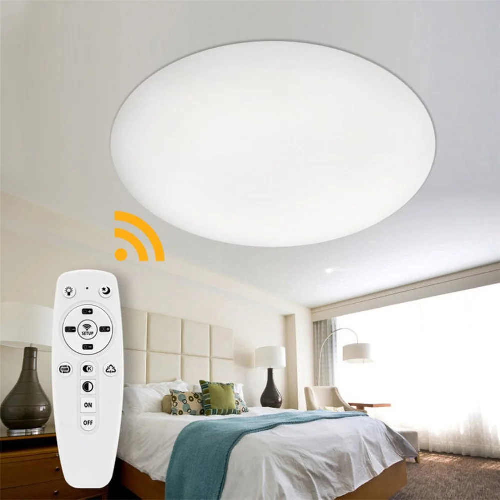 

Led Ceiling Lamp Ultra-thin Round Simple Wood Modern Fixture Recessed Decoration