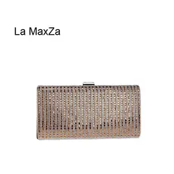 La Маца новый дизайн, женская сумочка-клатч ручной работы из бисера бриллиантами вечерние женские сумки-клатчи вечерние сумка для банкета