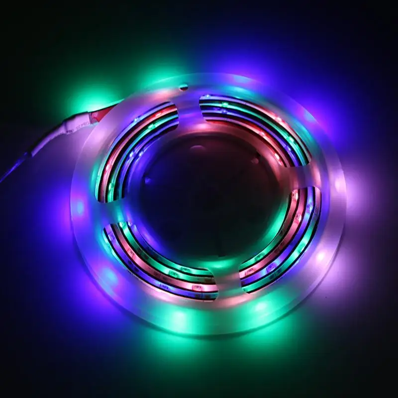

Waterproof 2m 60 LED Battery Powered or Solar Power Flexible Light Ribbon Tape Lamp Strip Party Decor Battery powered led strip