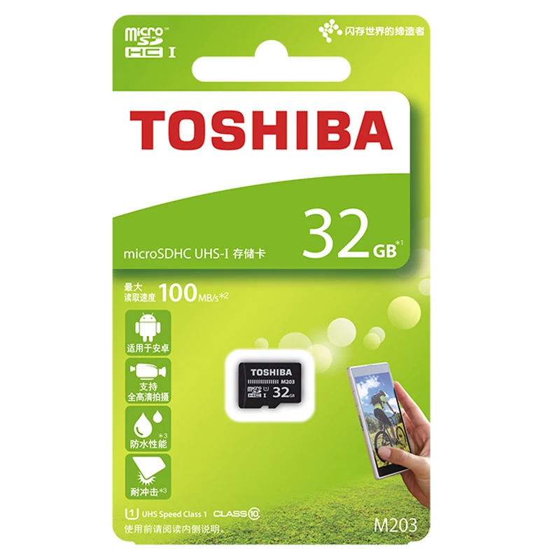 TOSHIBA Micro sd карта 16 Гб/32 ГБ/64 ГБ высокоскоростная Мини TF карта памяти класс 10 128 Гб Microsd карта для смартфонов/планшетов