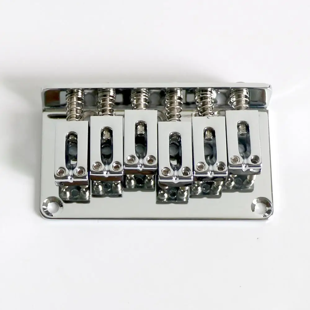 Replacement guitar parts Fixed guitar bridge chrome color modern saddles for electric guitars
