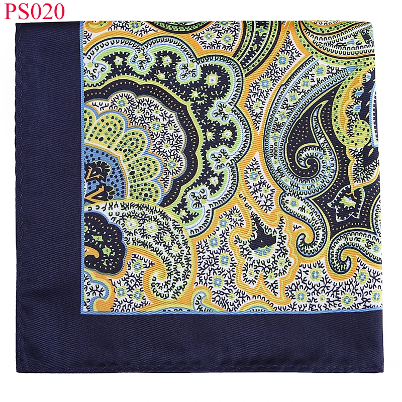 Tailor Smith Для мужчин Paisley Pocket Square микрофибра печати Для мужчин платками синий бордовый Цветочные Платки новый модный мужской костюм Hanky