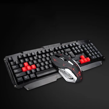 

HK1600 2.4GHz Wireless Gaming Keyboard And mouse Set Mechanical Feel Keyboard Waterproof Multimedia Keyboard Mute Gaming Mouse