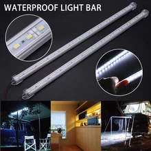 2х 50 см холодный белый Автомобильный светодиодный ленточный светильник 5630 36 светодиодный s Автомобильный интерьер полосы лампы бар для ВАН КАРАВАН Прицеп Лодка светильник s DC 12 В