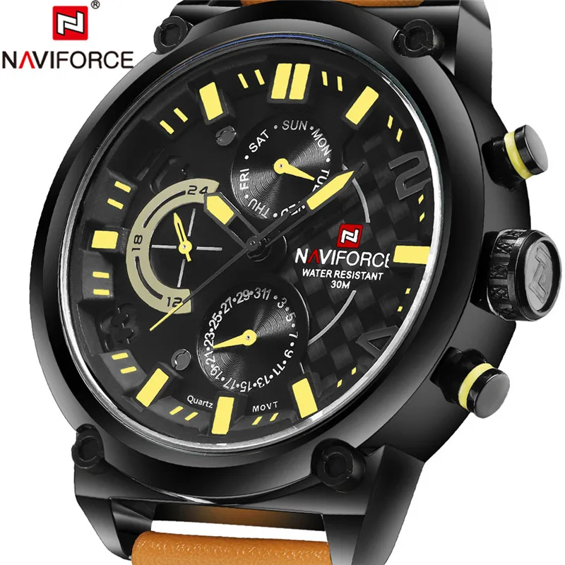 

2018 Man Watch Sport Mens Watches Top Brand Luxury Military Army Business Genuine Leather Quartz Male Clock Relogio Masculino