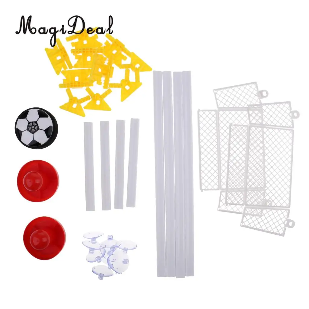 Magiideal детский мини воздушный Хоккей Hover Ball внутренний футбольный набор спортивных игрушек 1 мяч+ 2 толкателя+ 2 ворота+ Крепежное оборудование