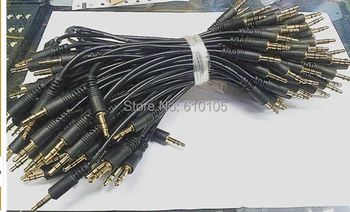 

50pc/lot Gold Plated 3.5mm Male to 3.5mm Male Headphone Audio Extension Cord Cable 20cm