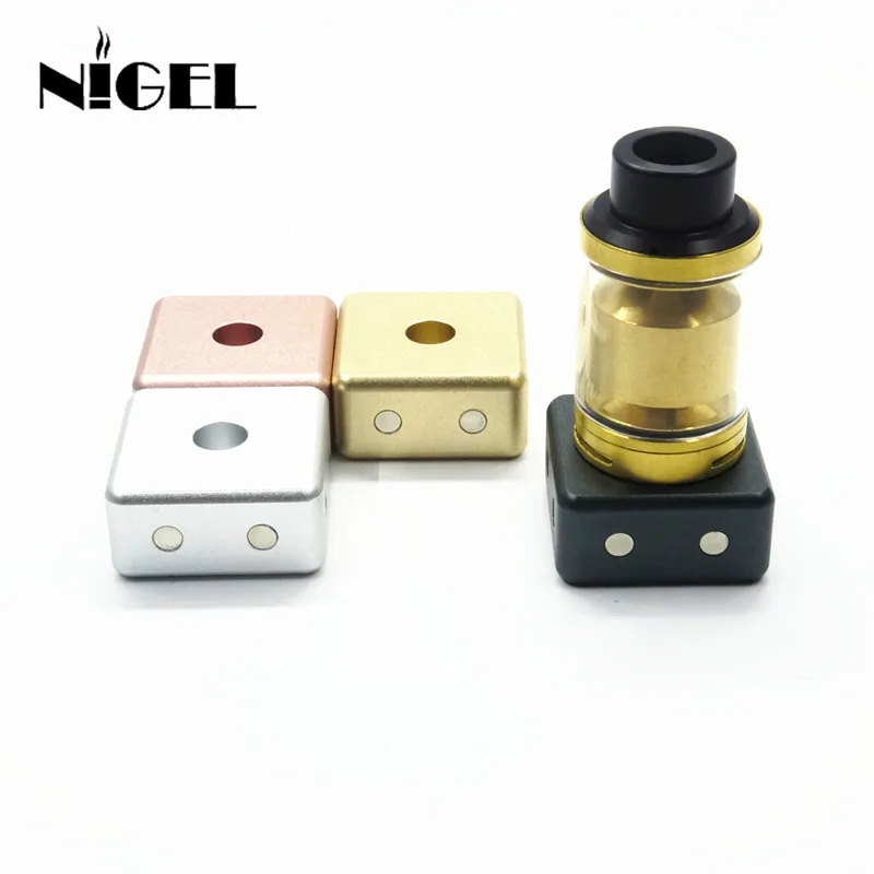 Atomizer RDA Stand Holder Square Metal Base For Electronic Cigarettes Tank RBA RDA RTA