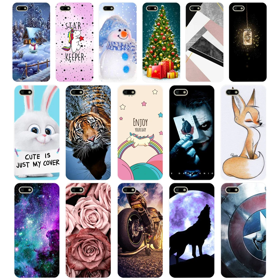 

T Silicone case For Huawei Honor 7A Case 5.45" inch Soft Phone Case Huawei Honor 7A 7 A DUA-L22 Russian Back Cover Coque bumper