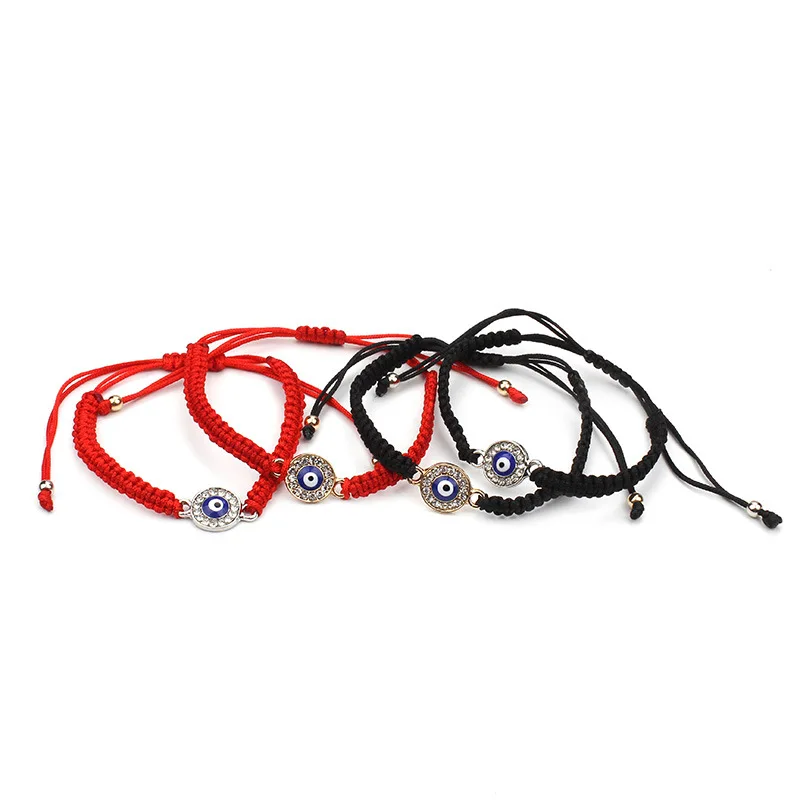 

2017 Thin Red String Evil Eye Bracelet Handmade Thread Good Luck Braided Bangles Amulet For Women Adjustable Length Jewelry Gift