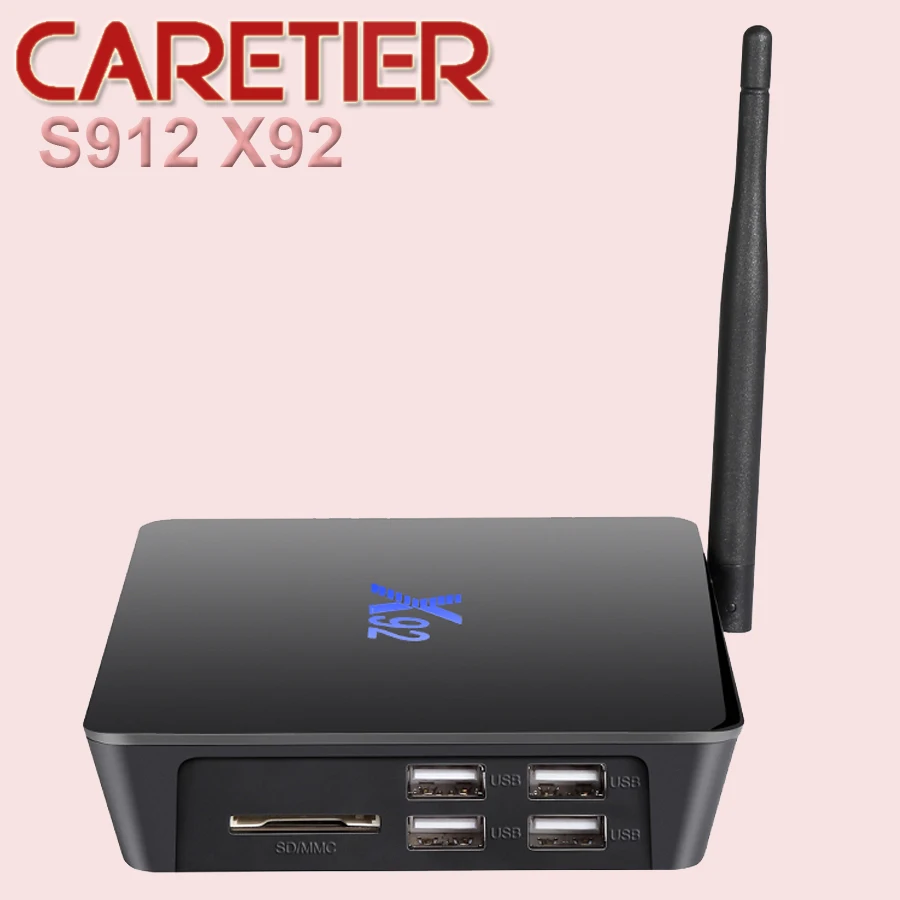  [Genuine] X92 2GB/6GB Amlogic S912 Android 6.0 Smart TV Box Octa Core  16.1 Fully Loaded,BT4.0,5G Wifi,4K H.265 Set Top Box 
