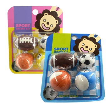 

Funny Balls Rubber Erasers Set Novelty pencil Eraser For Kids Gift Gomas De Borrar Stationery Borracha Fofa Borrachas De Escola