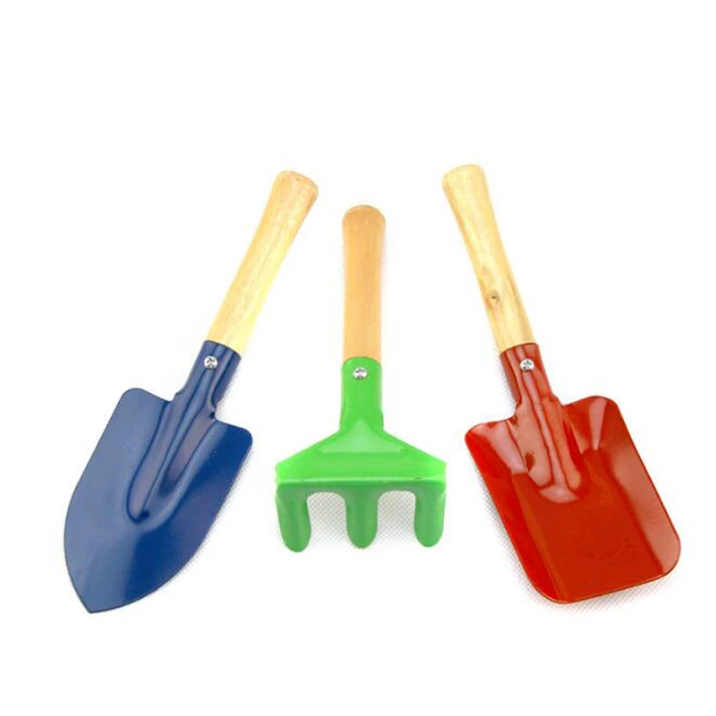 1 Set Mini Shovel Rake Spade Educational Pretend Play Toys
