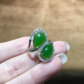 

Fine jewelry, female natural stone ring, 925 pure silver wholesale/18
