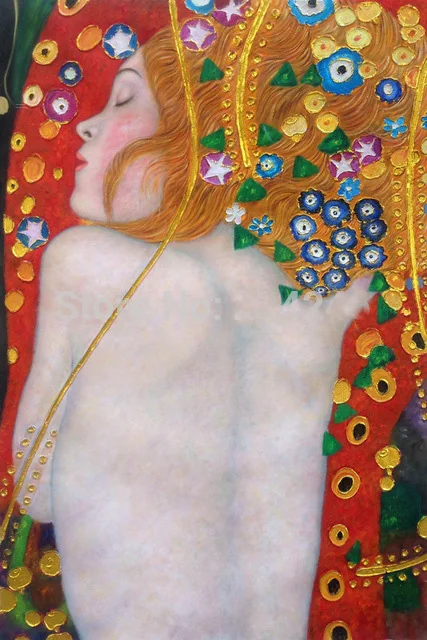 Handpainted-Abstract-Oil-Paintings-Reproduction-Sea-Serpents-IV-Gustav-Klimt-Wall-Paintings-for-Bedroom.jpg_640x640