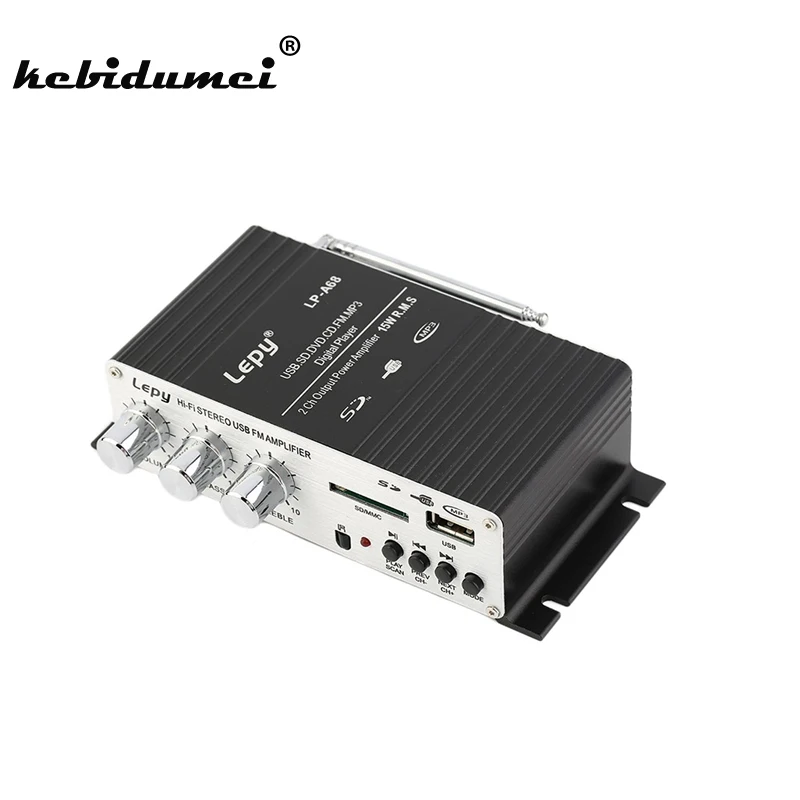 Kebidumei Mini Car Power Amplifier Digital Player Audio