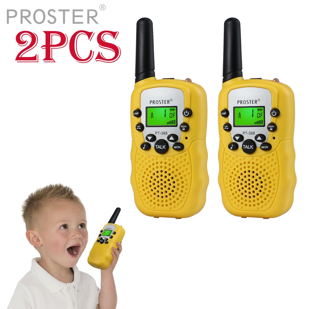 

Porster 2 pcs For mini Walkie Talkie Kids Child Mni Toys Ultra-distant Intercom Electronic Portable Two-Way Radio