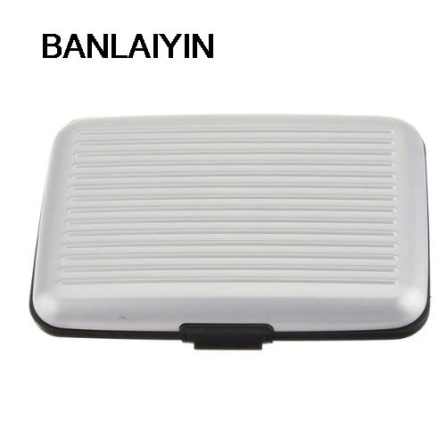 

AUAU Porte-Cartes *ARGENT* Carte Bleue CB Visite Aluminium Rigide Secutity Credit Card Wallet Holder *ARGENT*