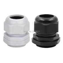20 шт. Кабельные втулки PG 48 черные белые водонепроницаемые регулируемые нейлоновые разъемы соединения с прокладками 37-44 мм для электроприборов