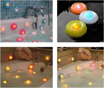 

Party Favors Color Changing Bath Tub Swimming Pool Floating LED Night Light Waterproof Romantic Pond Spa LED Night Light 50pcs