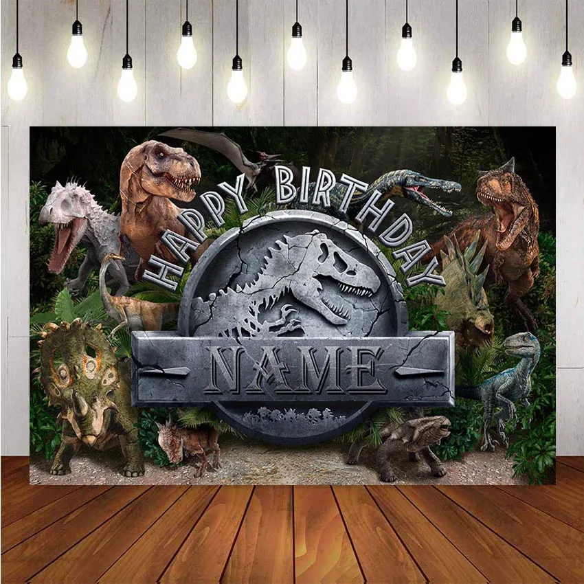 

NeoBack Vinyl Photography Backdrops Custom Jurassic Park World Dinosaur Birthday Background Party Backdrops Photo Studio
