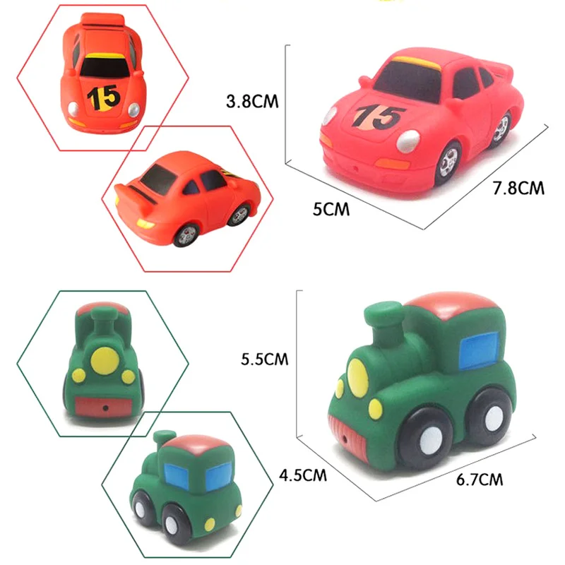 Детские Силиконовые игрушки для ванной 12 стилей Мягкие Резиновые Автомобильные Лодки самолет поезд детский бассейн спрей для воды Развивающие игрушки для детей