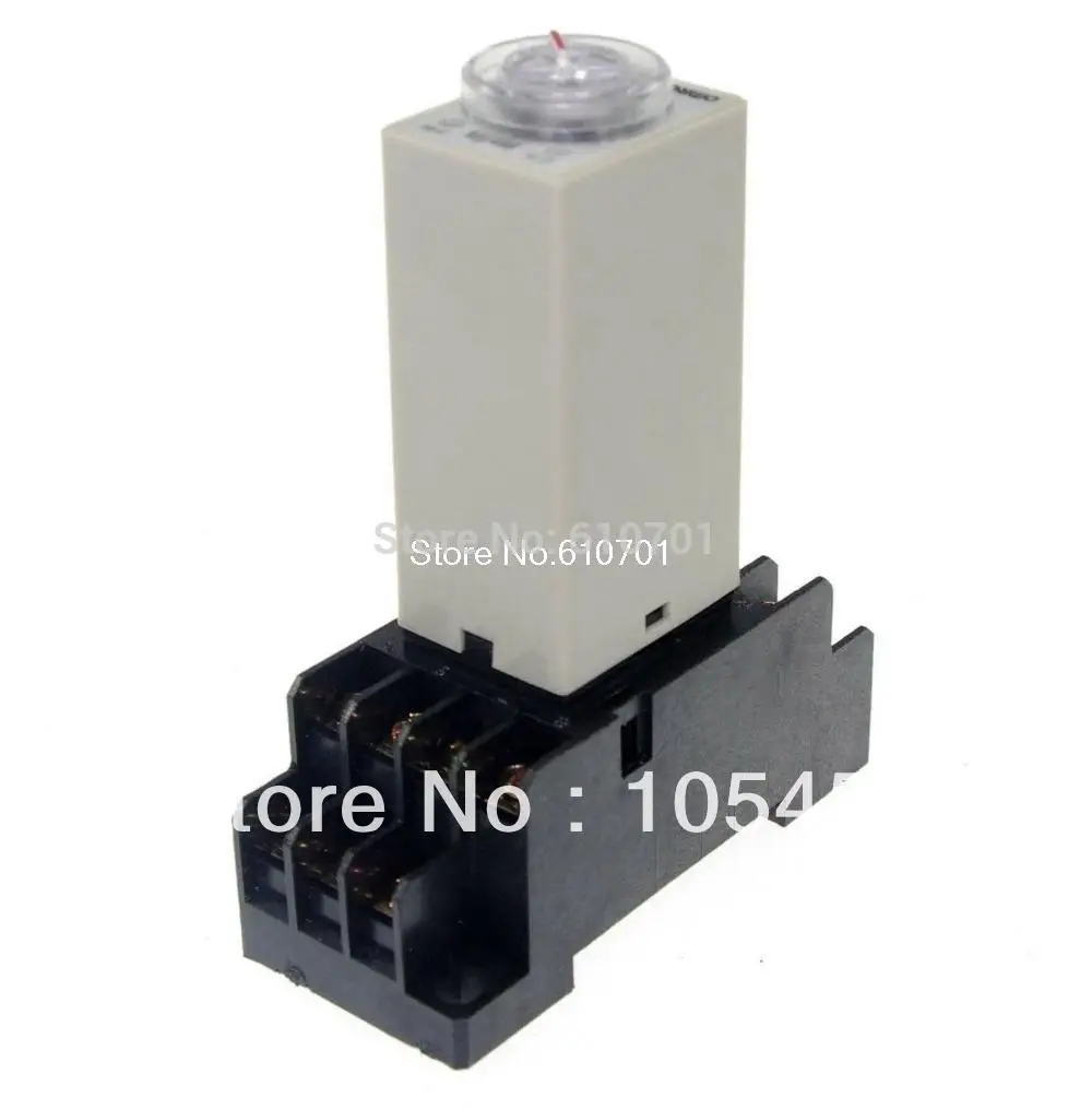 1 шт. 12VDC/24VDC/24VAC/110VAC/220VAC 12V H3Y 4 Мощность на реле задержки времени таймера 0 2 ~ 5 мин