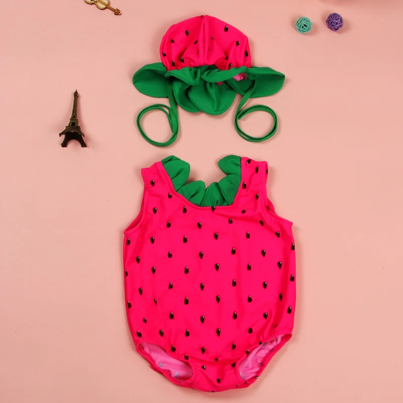 watermelon bathing suit baby
