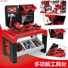 DIY ролевые игры мультфильм пластиковые дети мода подарок ролевые игры головоломка ремонтный инструмент игрушки набор мульти-стол для инструментов игрушка для костюмированного представления кукла