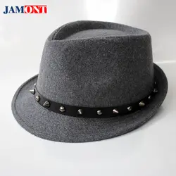 Для мужчин и Для женщин осень-зима Шапки шапки 2018 хип-хоп джаз шляпа Федора Панама Для мужчин Повседневное Шапки зима теплая Fedora Hat