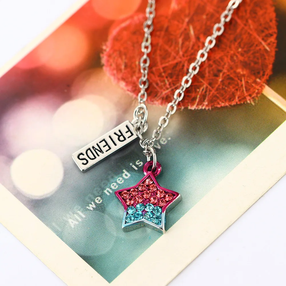 

Good Friend Necklace women Suit Fashion Joker Pure Manual Accessories colar choker jewelry bijoux femme chain boho SWA599 shoul