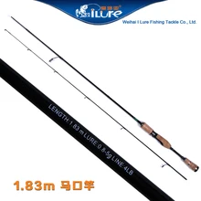 ILure 1,83 м 88 г XUL Action углеродная Приманка Удочка ультра светильник спиннинговая Удочка 2 секции пробковая ручка 0,8-5 г