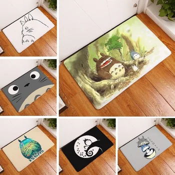 

Bath Mat Cartoon Totoro Printed Carpet Toilet Rug Bath Mat Absorbent Bathroom Mat Home Decor Kitchen Floor Mat