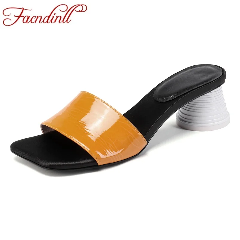 

FACNDINLL 2019 new fashion women summer sandals sexy high heels open toe party dress gladiator sandals women shoes size 34-39
