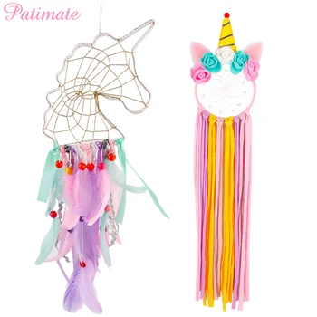 

PATIMATE Unicorn Dream Catcher Unicorn Birthday Party Decor Kids Unicorn Party Decor Children's Hair Bow Holder Party Supplies